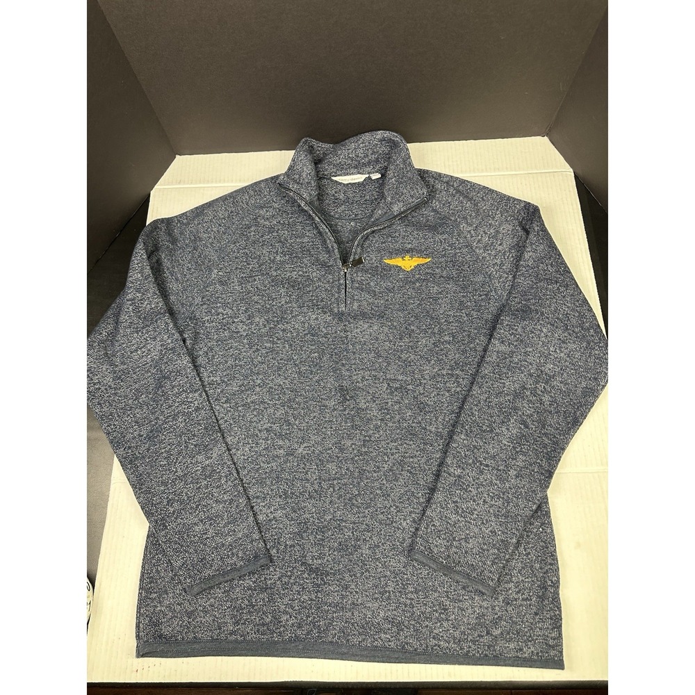 Camp David 1/4‎ zip pull over Naval Aviator Wings Logo Size Medium